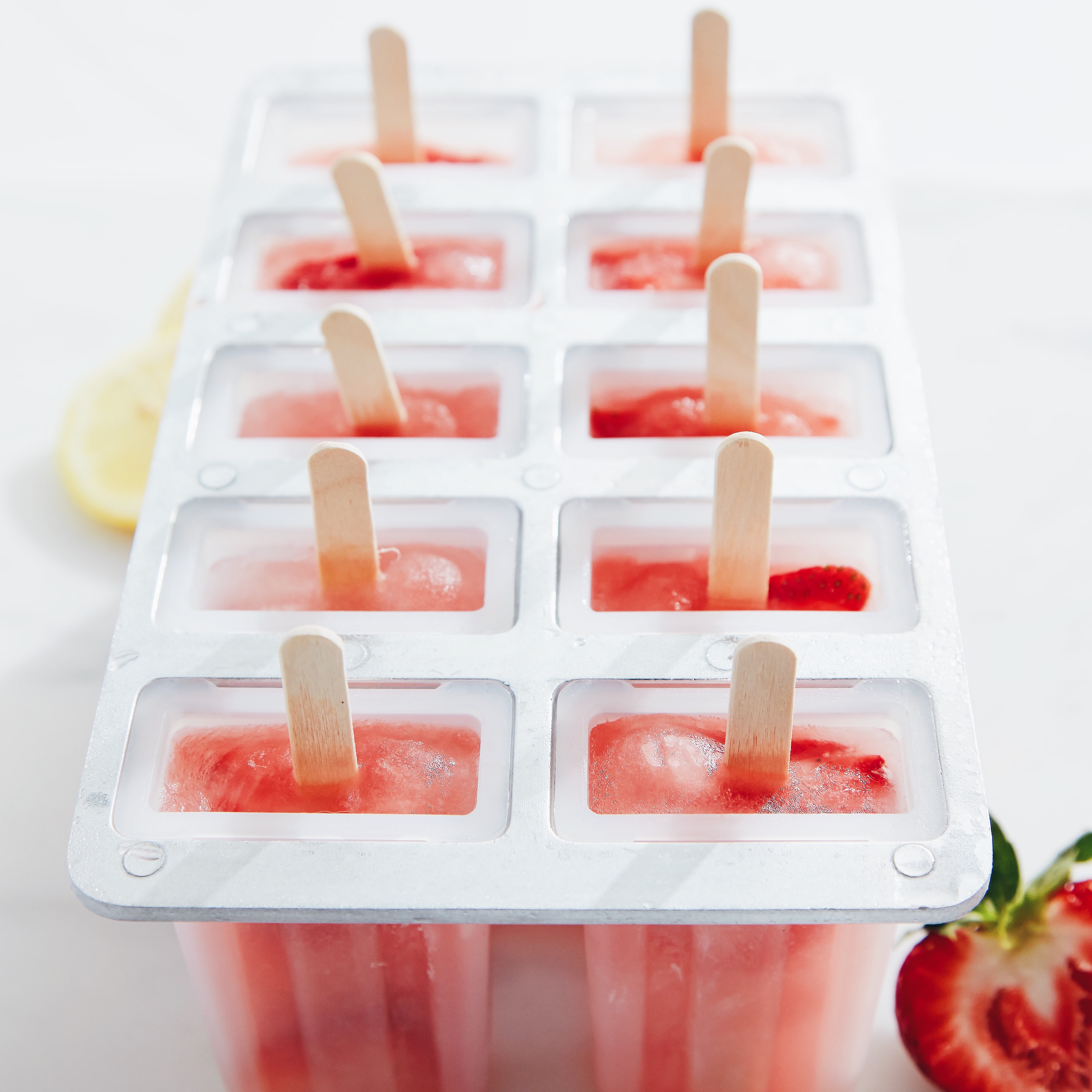Strawberry Pink Lemonade Popsicle Recipe