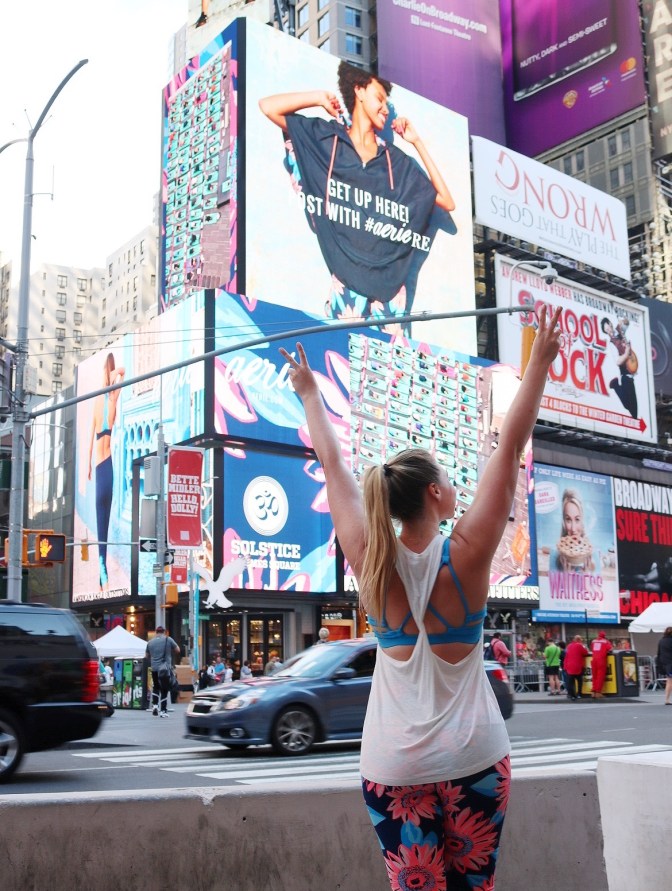 Aerie ❤ Solstice In Times Square