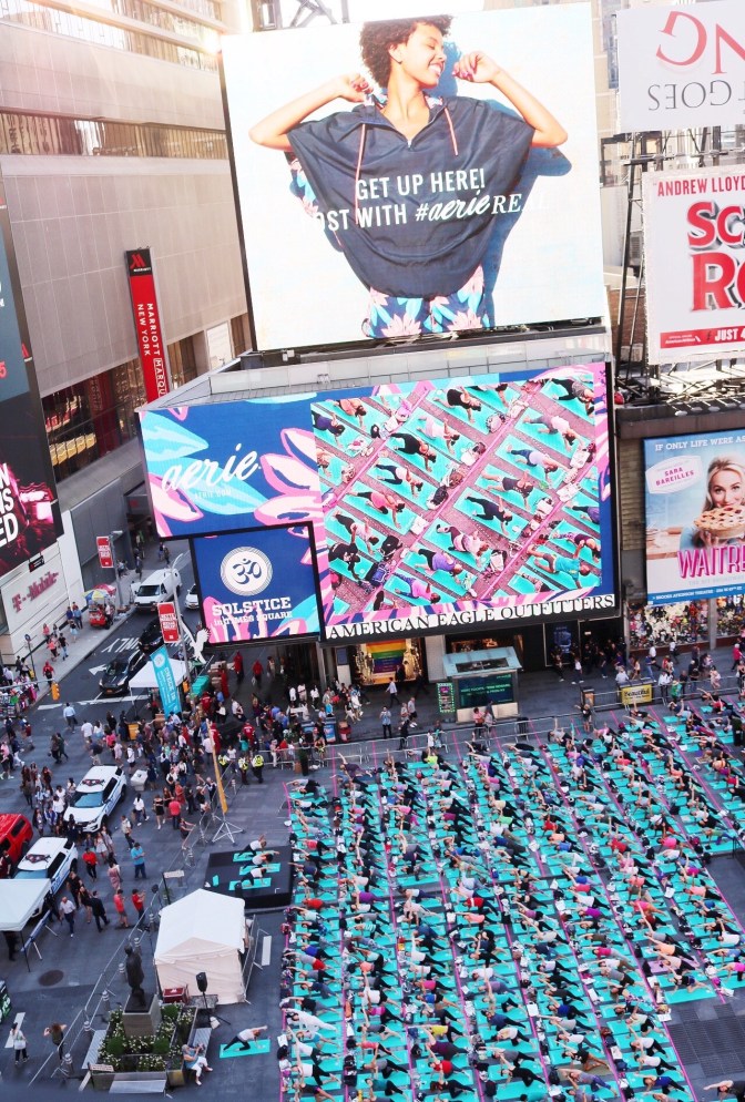 Aerie ❤ Solstice In Times Square