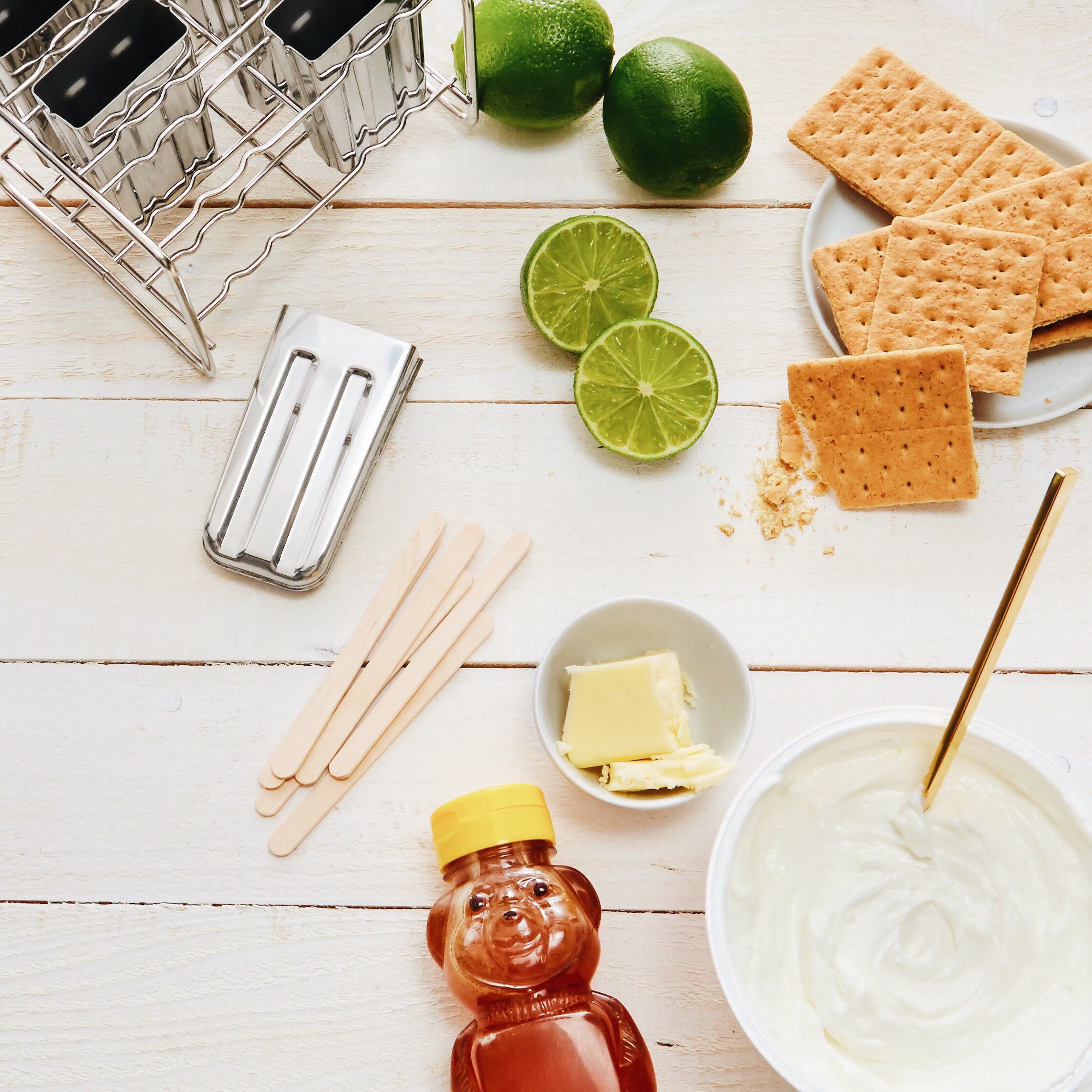DIY Key Lime Yogurt Popsicles