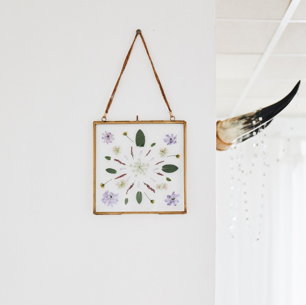 How to: Pressed flower wall art