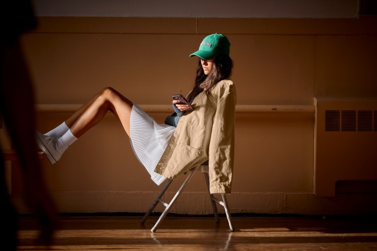 Woman in OFFLINE by Aerie activewear.